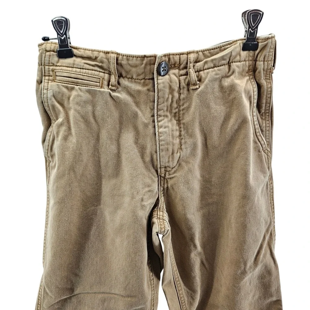 Gap Kids‎ Khaki Chino Pants Straight Leg Elastic Waist Adjustable Size 12